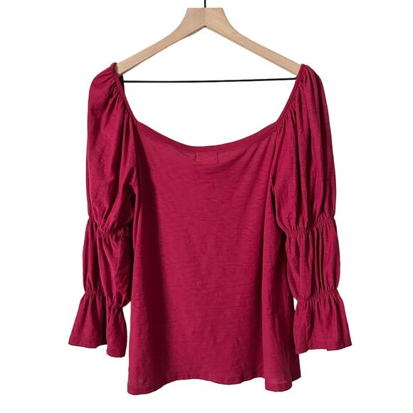 NEW Nation LTD Evereve Hilary Romance Tee in Heartbreaker Pink Size Large - Picture 4 of 7